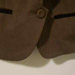 Olive Green Blazer By: Topshop